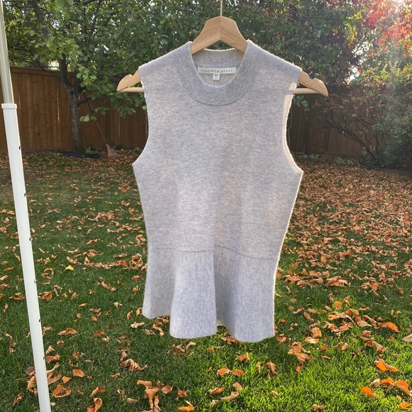 Veronica Beard - Noor Cashmere Grey Turtleneck - Picture 2 of 5